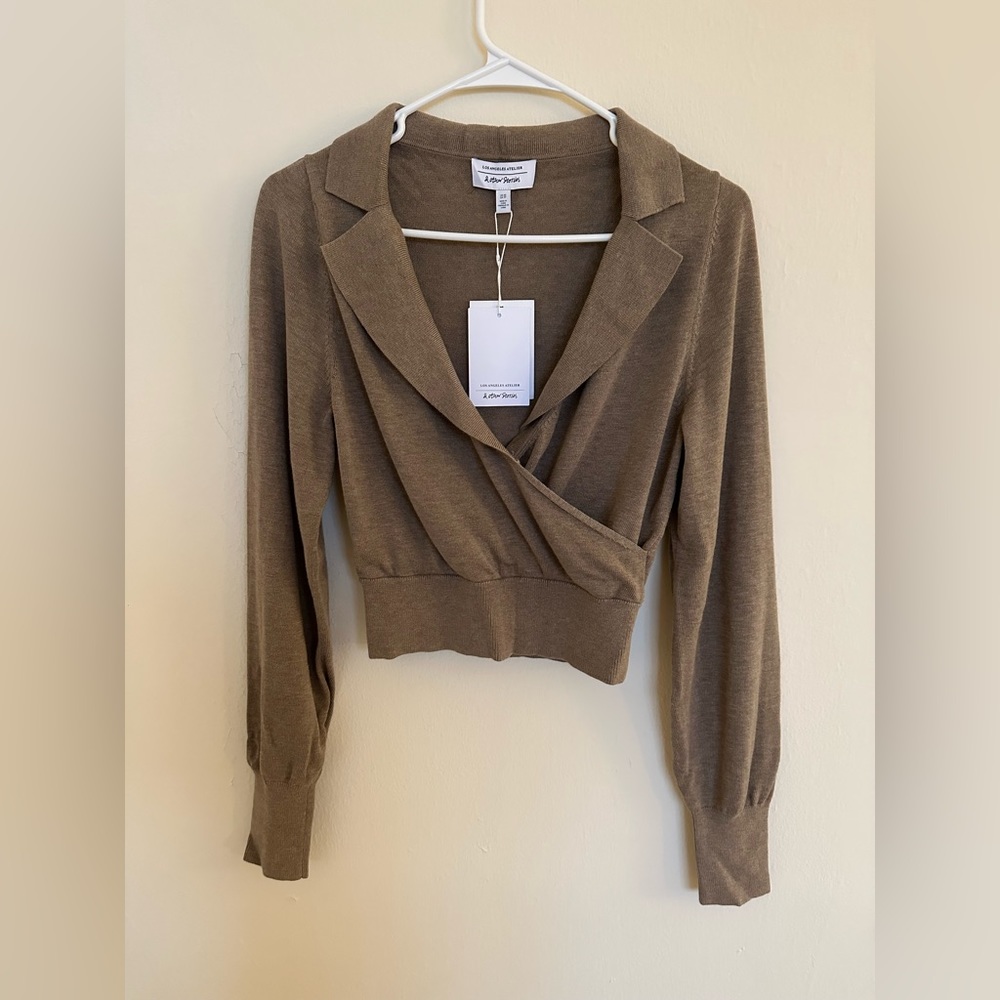 & Other Stories Wrap Crop Top